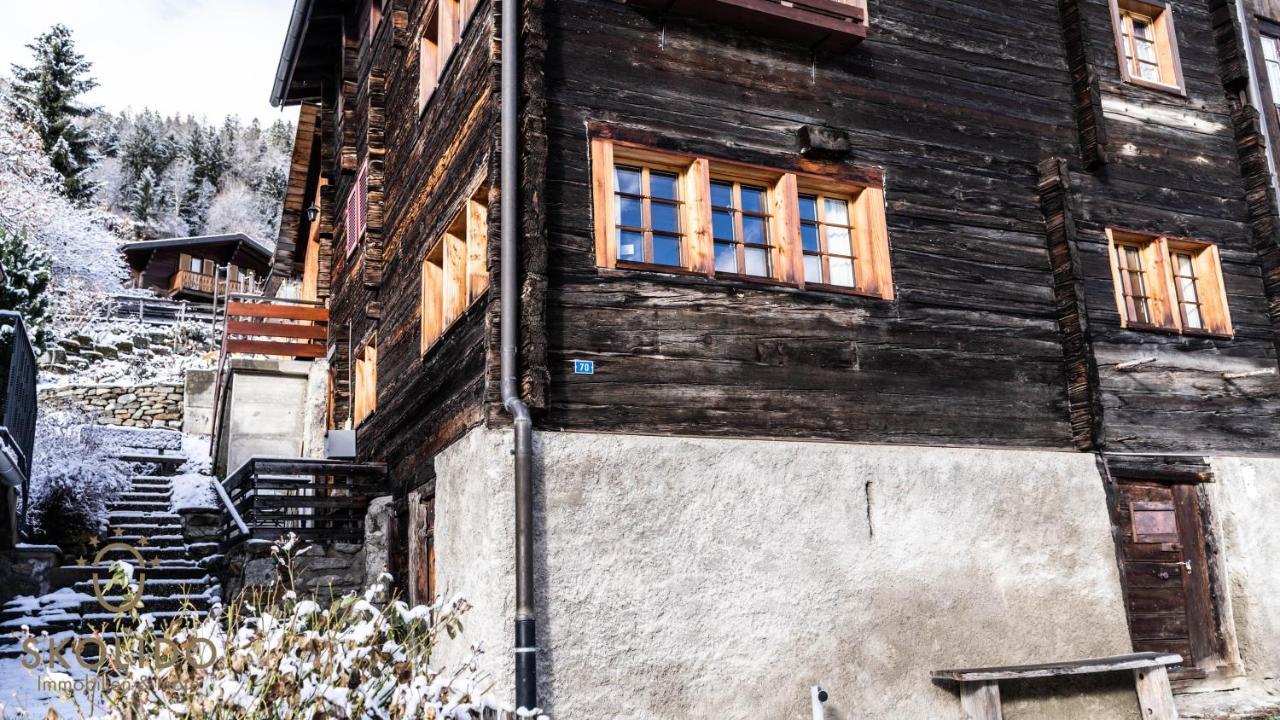 Heimeliges Walliserhaus Fiesch Exterior foto